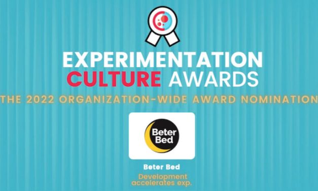 Beter Bed genomineerd voor internationale Experimentation Culture Awards 2022