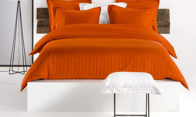 Zygo-bedlinnen van De Witte Lietaer in de nieuwe trendkleur van 2026: Gold Flame