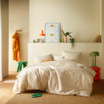 Subtiele seventies in de slaapkamer